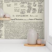 Declaration of Independence // Light Taupe // Large