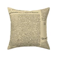 Declaration of Independence // Tan // Large