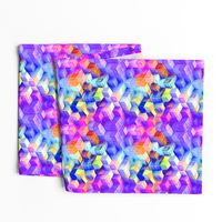 MARSHMALLOW ESCHER MAGIC CUBES CHAOS BRIGHT SUNSET ULTRAVIOLET FLUO