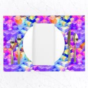 MARSHMALLOW ESCHER MAGIC CUBES CHAOS BRIGHT SUNSET ULTRAVIOLET FLUO