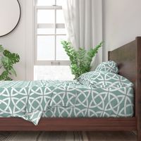 Geometric Trellis in Duck Egg Blue