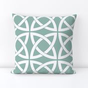 Geometric Trellis in Duck Egg Blue