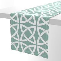 Geometric Trellis in Duck Egg Blue