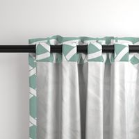 Geometric Trellis in Duck Egg Blue