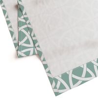 Geometric Trellis in Duck Egg Blue