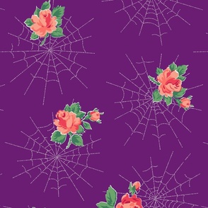 Dewdrops & Roses (Purple