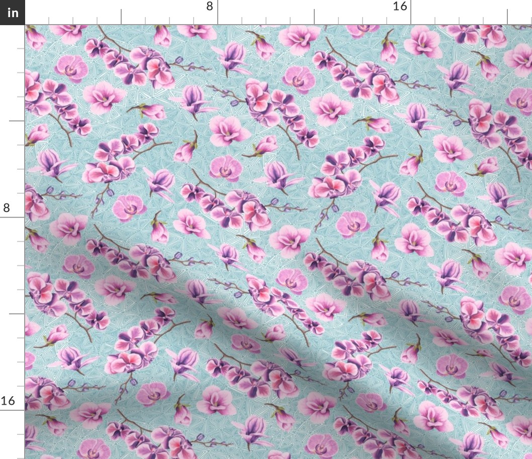 Sweet Pea Floral - Lavender Spring Flowers Garden Blooms Baby Girl Nursery GingerLous