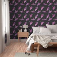 I spy origami cranes (large violet/pink)