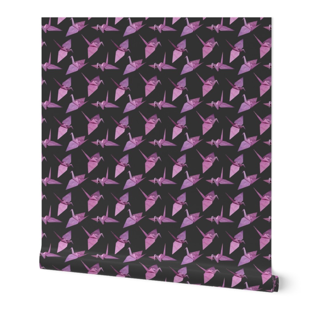 I spy origami cranes (medium violet/pink)