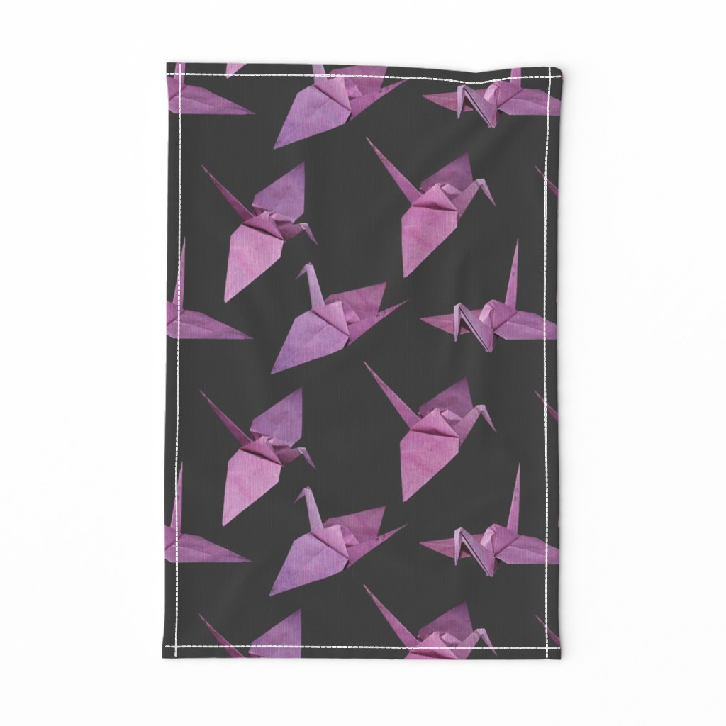 I spy origami cranes (medium violet/pink)