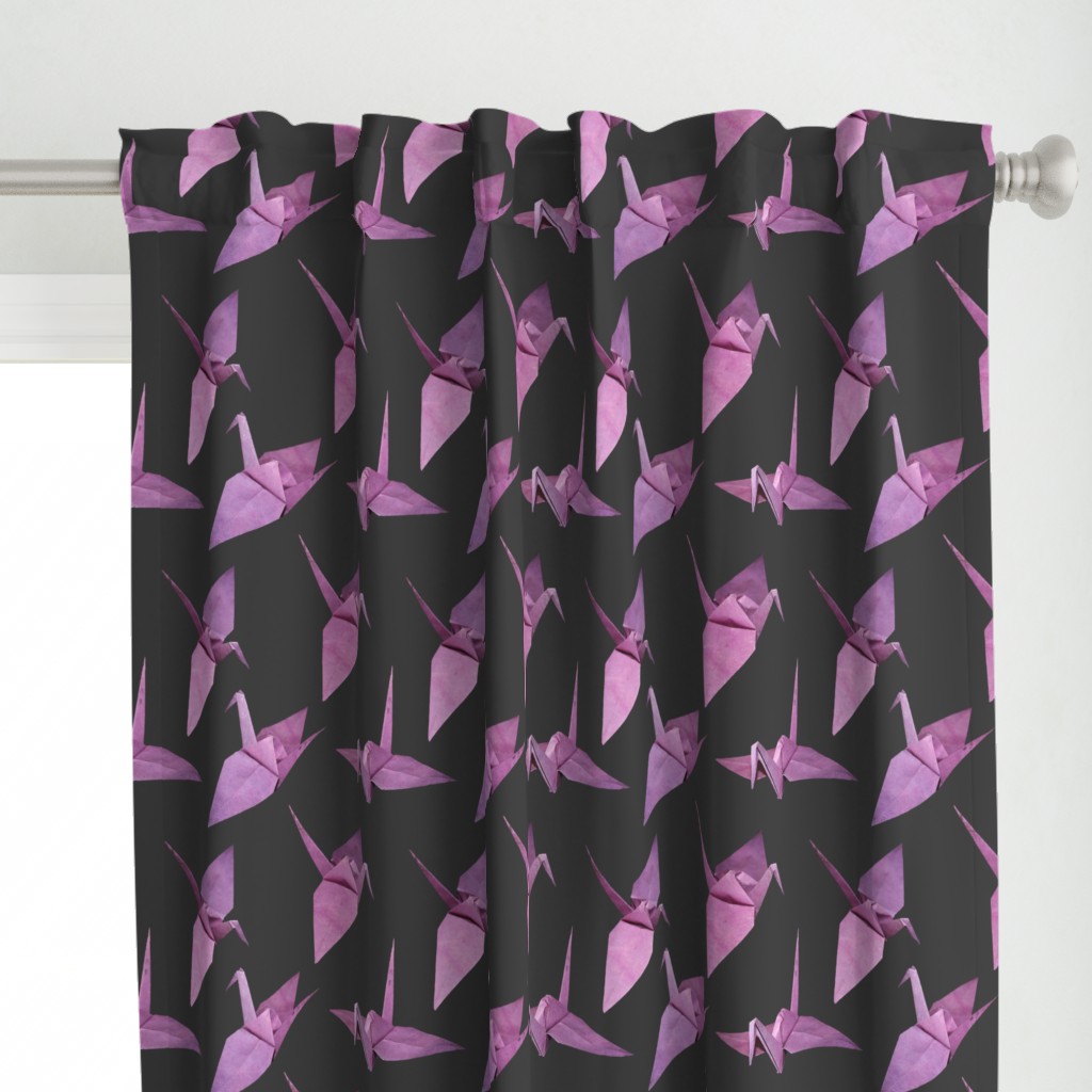 I spy origami cranes (medium violet/pink)