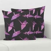 I spy origami cranes (medium violet/pink)