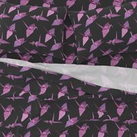 I spy origami cranes (medium violet/pink)