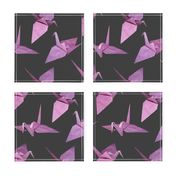 I spy origami cranes (medium violet/pink)