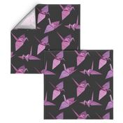 I spy origami cranes (medium violet/pink)