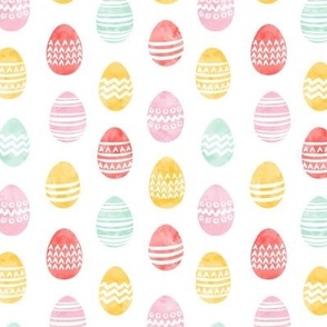 (small scale) Easter eggs - watercolor multi eggs