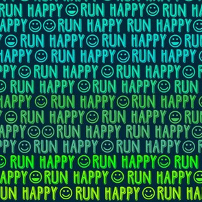  run happy faces greens