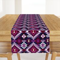 Kilim in Orchid and Navy