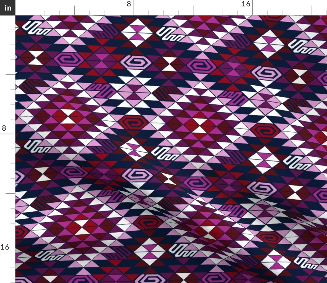 Kilim in Orchid and Navy