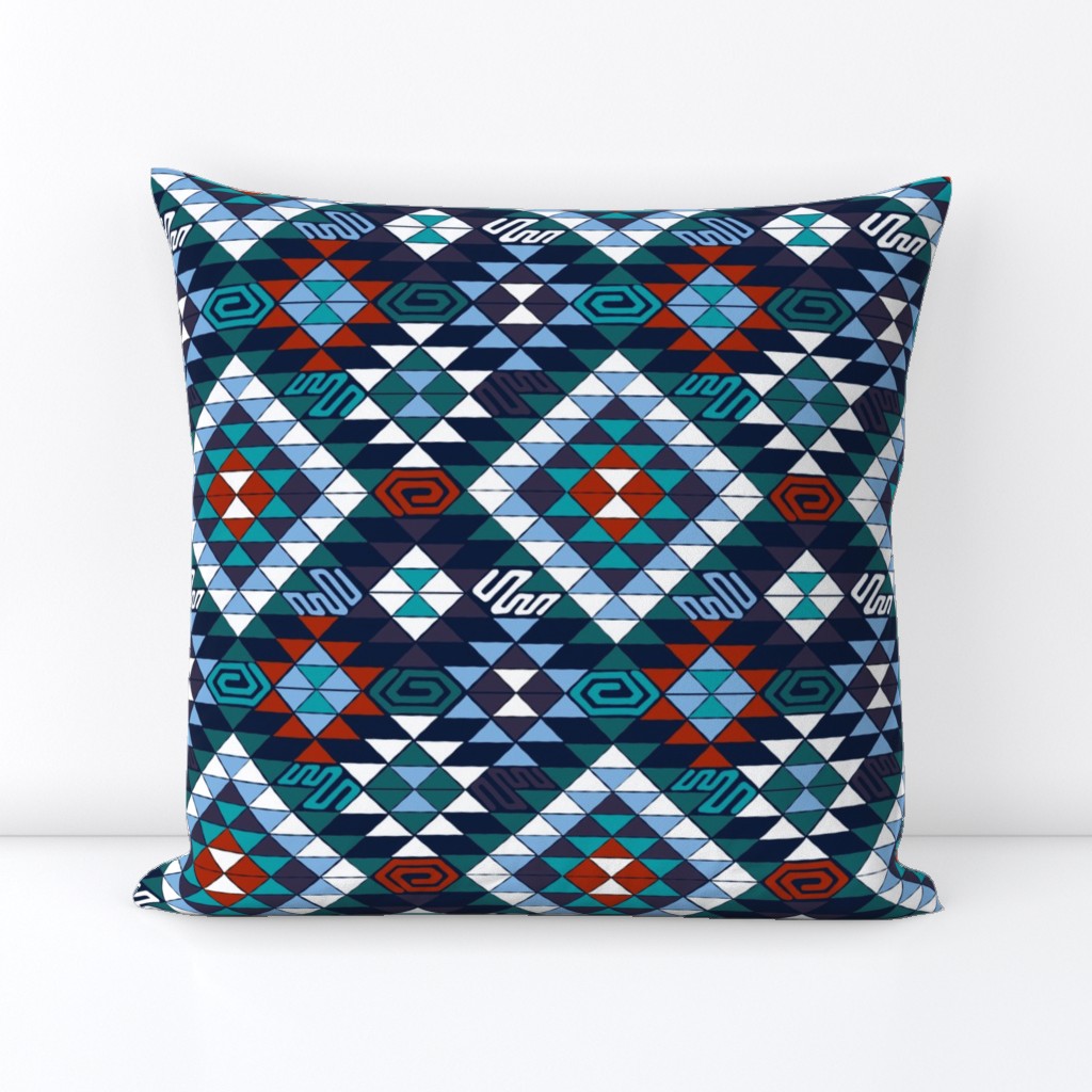 Kilim in Blue and Teal