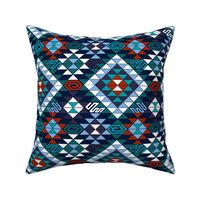 Kilim in Blue and Teal