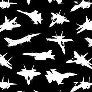 Fighter Jets on Black // Small