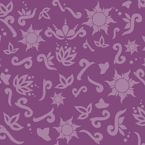 Rapunzel scatter print