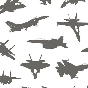 Grey Fighter Jets // Large