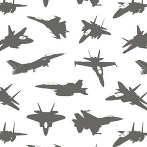 Grey Fighter Jets // Small