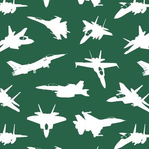 Fighter Jets on Jade // Small
