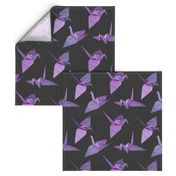 origami cranes ultra violet