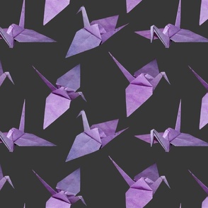 origami cranes ultra violet