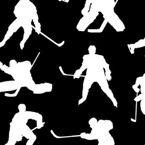 Hockey Players on Black // Large