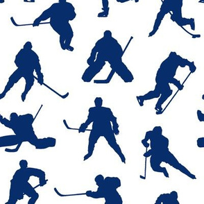 Blue Hockey Players // Small