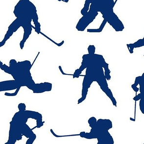 Blue Hockey Players // Large