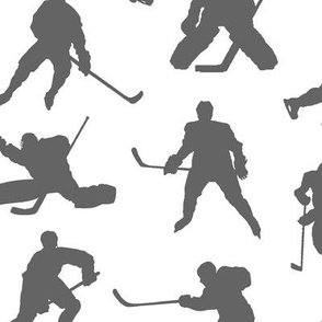 Grey Hockey Players // Large
