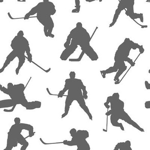 Grey Hockey Players // Small