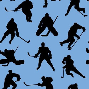 Hockey Players on Ice Blue // Small
