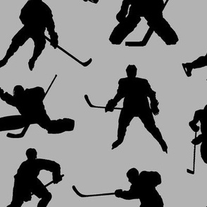 Hockey Players on Grey // Small