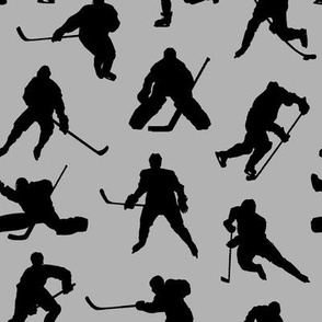 Hockey Players on Grey // Small