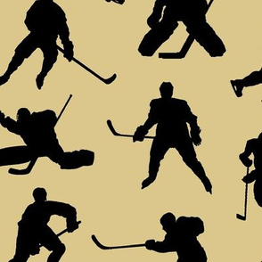 Hockey Players on Tan // Large