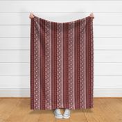 Burgundy Mud Cloth // Large