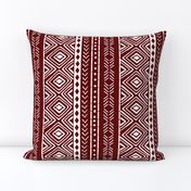 Burgundy Mud Cloth // Large