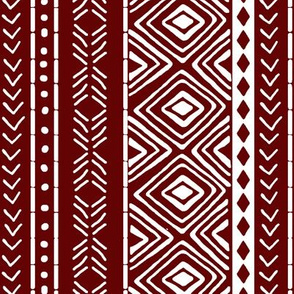 Burgundy Mud Cloth // Small