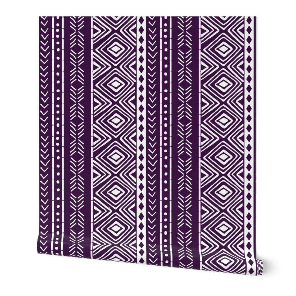 Plum Mud Cloth // Large