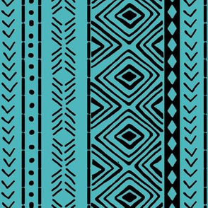 Turquoise Mud Cloth // Small