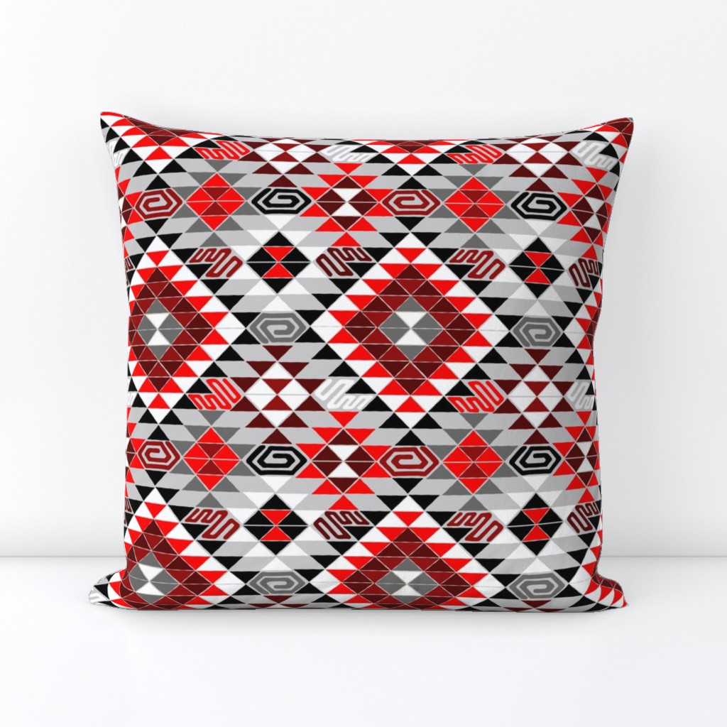 Kilim in Black and Red