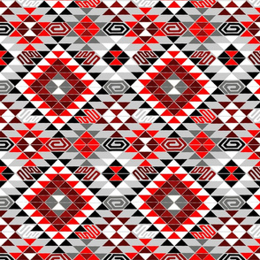 Kilim in Black and Red