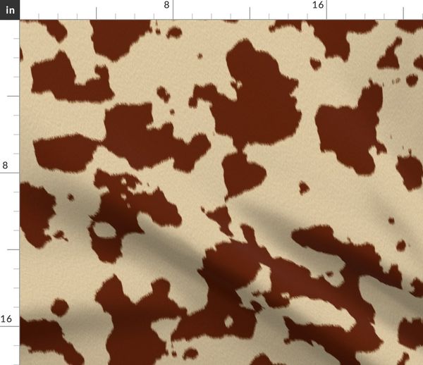 Longhorn Cowhide Small Spots Spoonflower