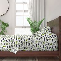 Home in the Forest - Woodland Animals Bear Moose Deer Pine Trees Baby Nursery Bedding GingerLous